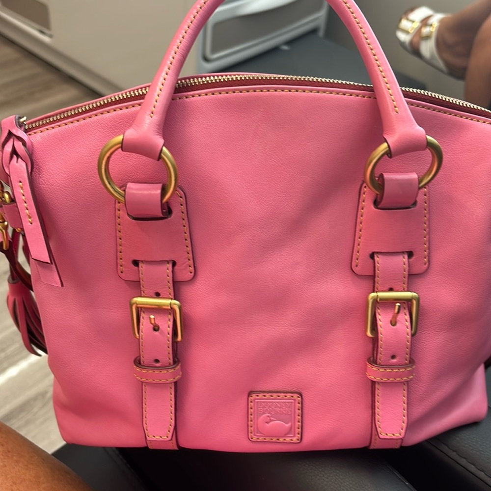 Dooney & Bourke Pink Leather Satchel